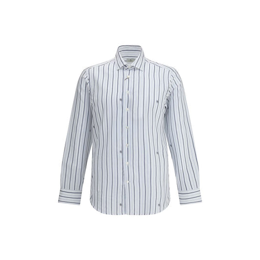 Etro Striped Shirt with Micro Pegasus