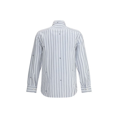Etro Striped Shirt with Micro Pegasus