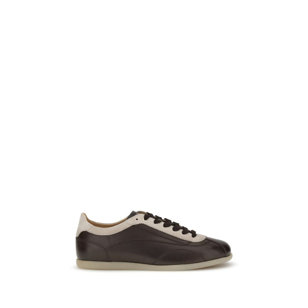 Brunello Cucinelli Calfskin and Suede Sneakers