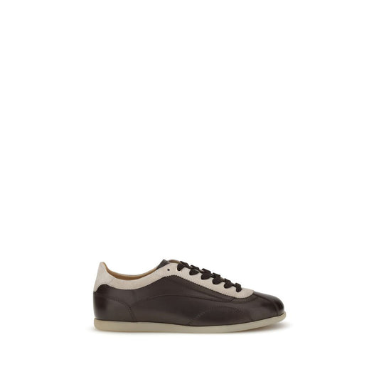 Brunello Cucinelli Calfskin and Suede Sneakers