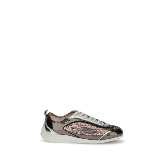 PINKO Sequined Mirror Fabric Reby 10 Sneakers