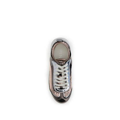 PINKO Sequined Mirror Fabric Reby 10 Sneakers