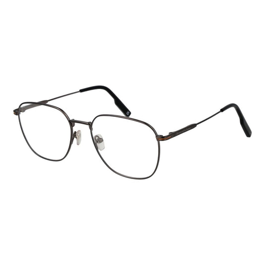 Ermenegildo Zegna Men’s Optical Frames – Gunmetal Full-Rim, 54mm