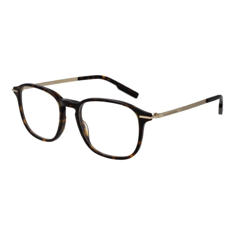 Ermenegildo Zegna Men’s Optical Glasses – Brown Full-Rim Frame