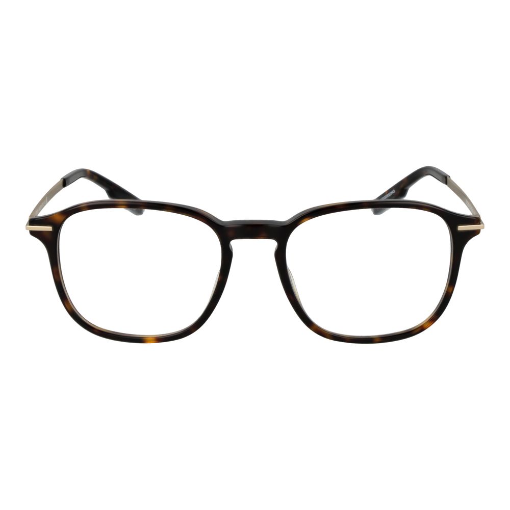 Ermenegildo Zegna Men’s Optical Glasses – Brown Full-Rim Frame