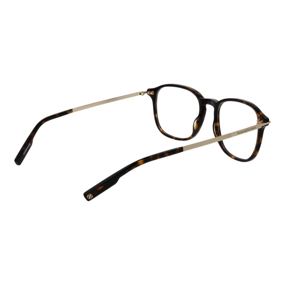 Ermenegildo Zegna Men’s Optical Glasses – Brown Full-Rim Frame