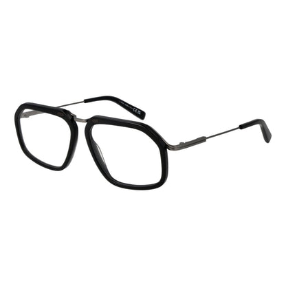 Ermenegildo Zegna Men’s Optical Glasses – Black Full-Rim Frame, 56mm