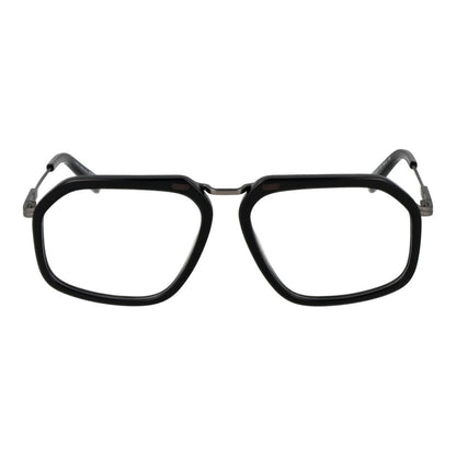 Ermenegildo Zegna Men’s Optical Glasses – Black Full-Rim Frame, 56mm