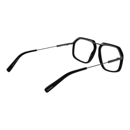 Ermenegildo Zegna Men’s Optical Glasses – Black Full-Rim Frame, 56mm