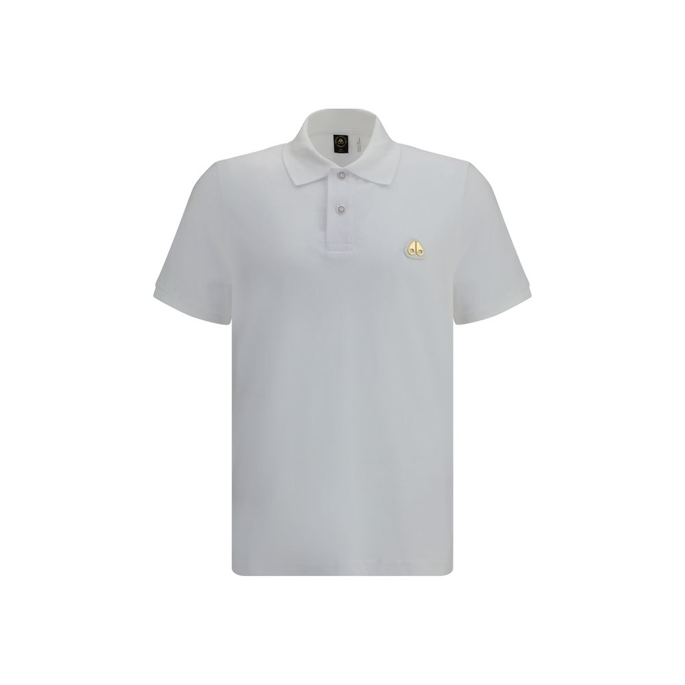 Moose Knuckles Everett Gold Cotton Polo Shirt