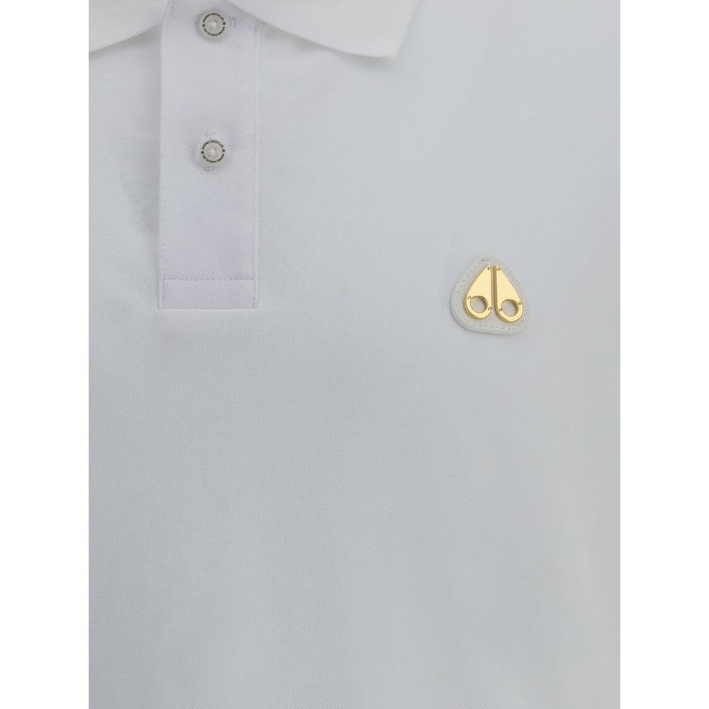 Moose Knuckles Everett Gold Cotton Polo Shirt