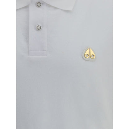Moose Knuckles Everett Gold Cotton Polo Shirt