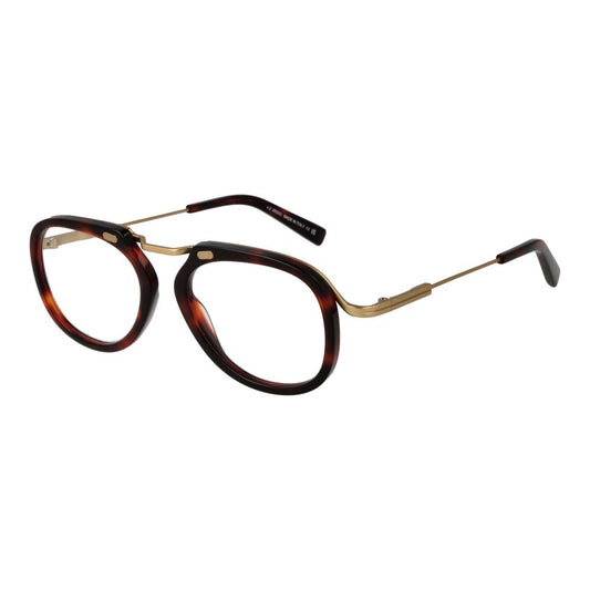 Ermenegildo Zegna Red Men’s Optical Frames – Full-Rim Style