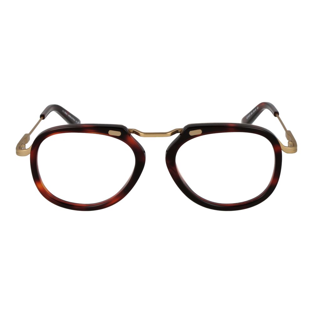 Ermenegildo Zegna Red Men’s Optical Frames – Full-Rim Style