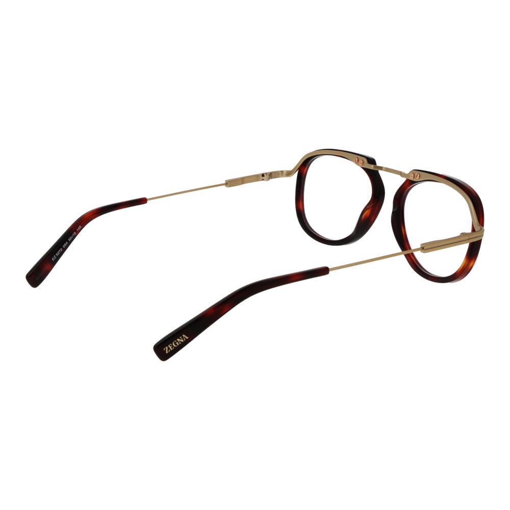 Ermenegildo Zegna Red Men’s Optical Frames – Full-Rim Style