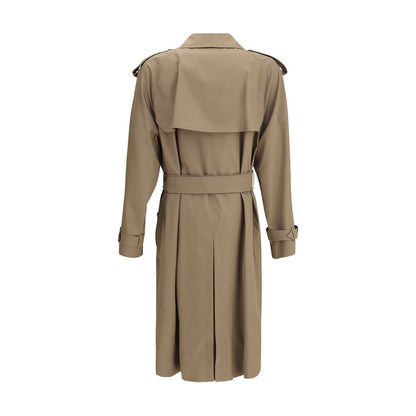 Burberry Long Cotton Gabardine Trench Coat