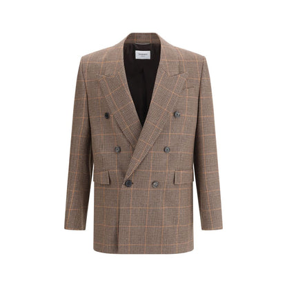 Saint Laurent Prince de Galles Wool Blazer