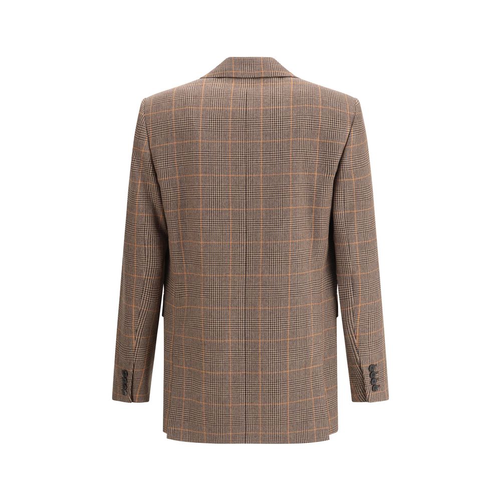 Saint Laurent Prince de Galles Wool Blazer