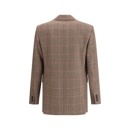 Saint Laurent Prince de Galles Wool Blazer