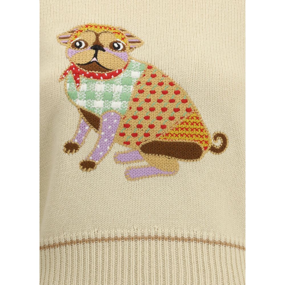 Valentino Le Chien de la Maison Embroidered Sweater