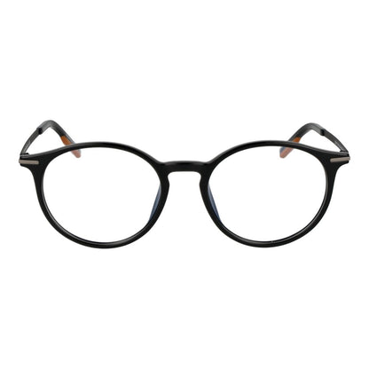Ermenegildo Zegna Unisex Optical Frames – Black Round Frame, 51mm