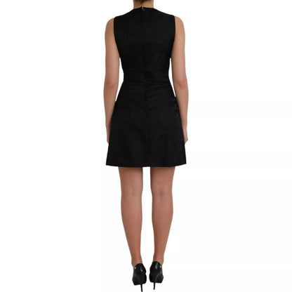 Dolce & Gabbana Black Sleeveless Bodycon A-line Mini Dress
