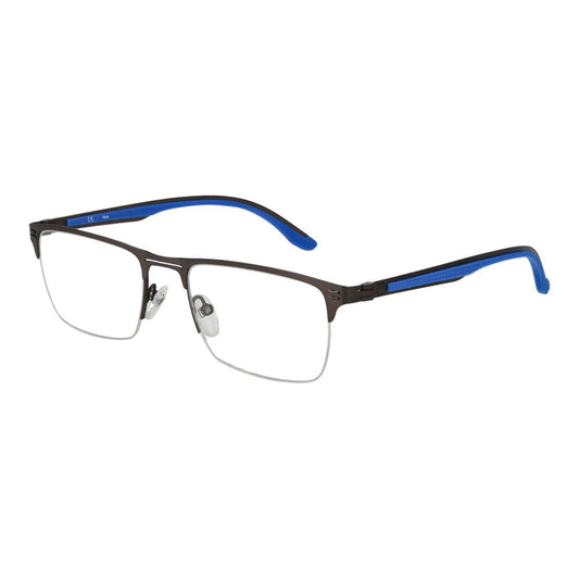 Fila Men's Optical Glasses – Gunmetal Half-Rim Frame, 53mm