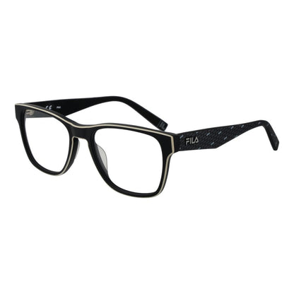 Fila Black Unisex Optical Frames – Square Demo Lens Glasses