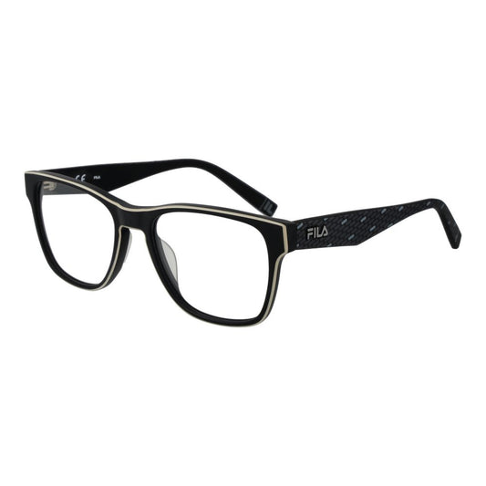 Fila Black Unisex Optical Frames – Square Demo Lens Glasses