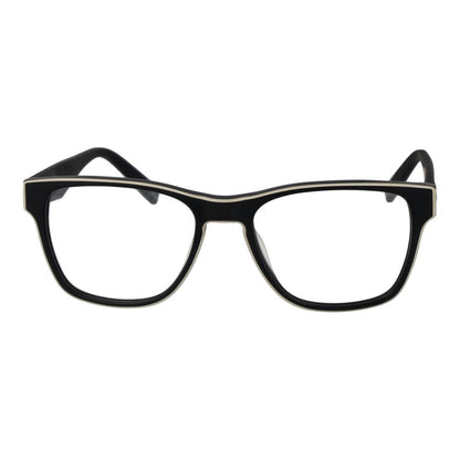 Fila Black Unisex Optical Frames – Square Demo Lens Glasses