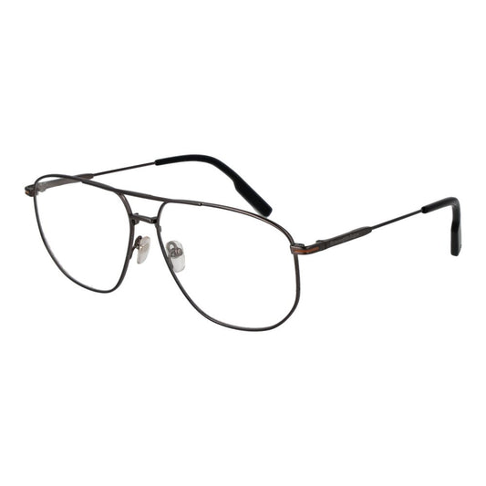 Ermenegildo Zegna Men's Optical Glasses – Grey Full-Rim Frame
