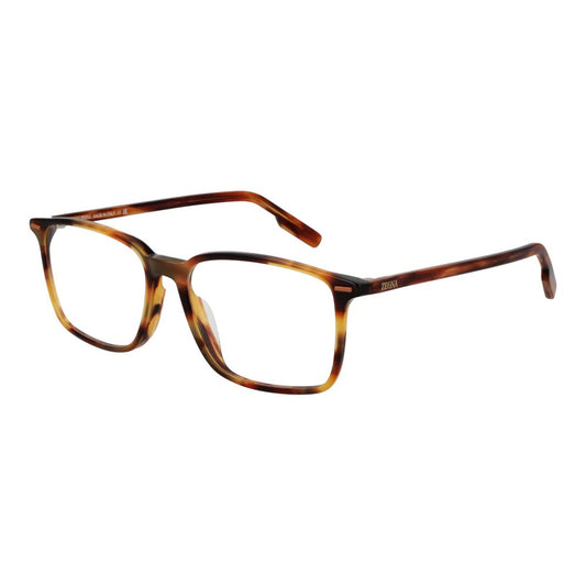 Ermenegildo Zegna Unisex Optical Frames – Brown Full-Rim