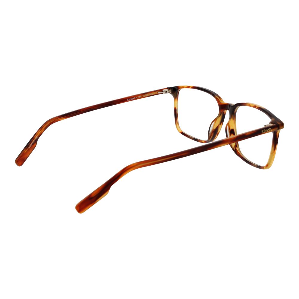 Ermenegildo Zegna Unisex Optical Frames – Brown Full-Rim