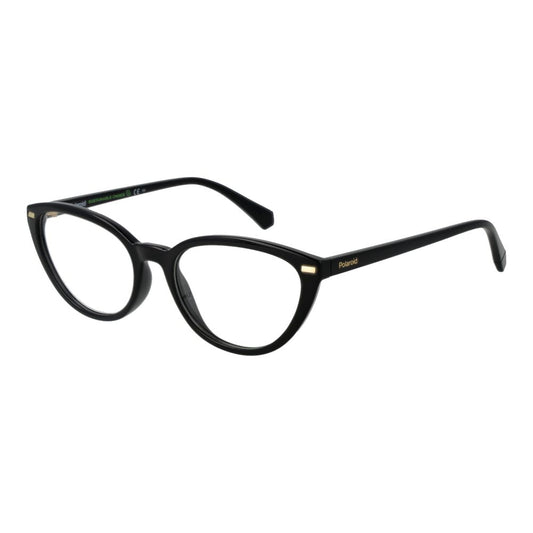 Polaroid Women's Cat Eye Optical Frames – Black Full-Rim, 53mm