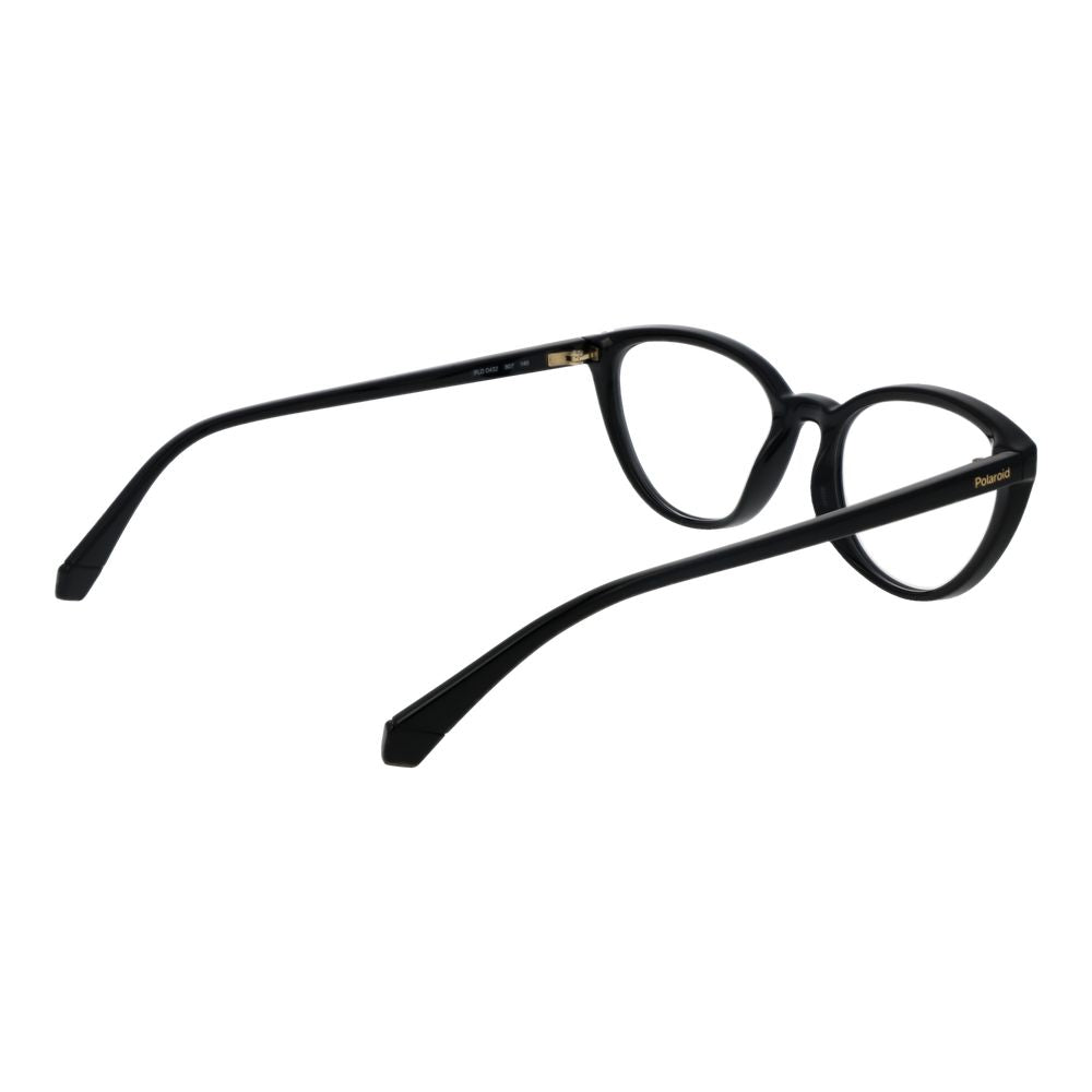 Polaroid Women's Cat Eye Optical Frames – Black Full-Rim, 53mm