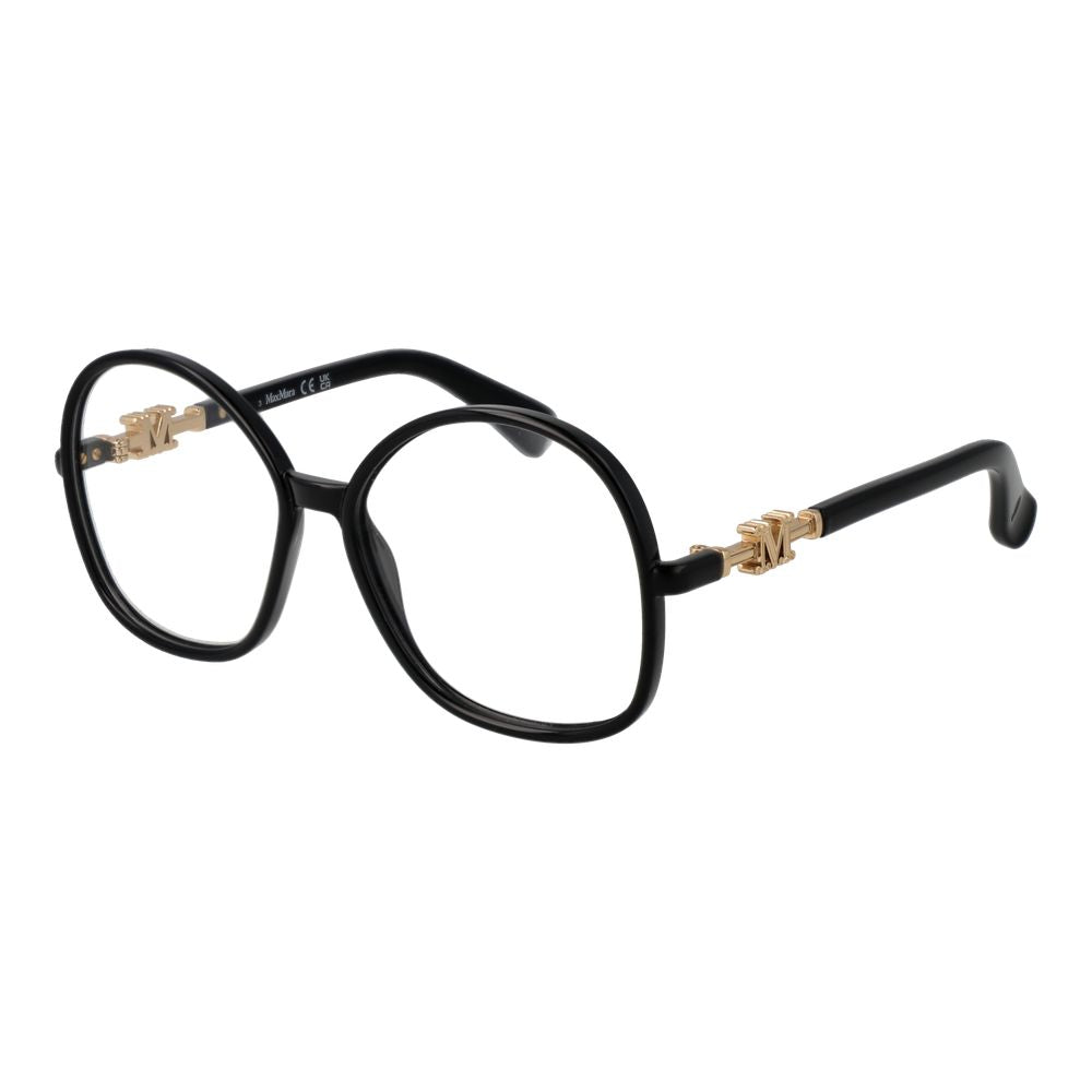 Max Mara Women’s Optical Glasses – Black Round Frame, 55mm