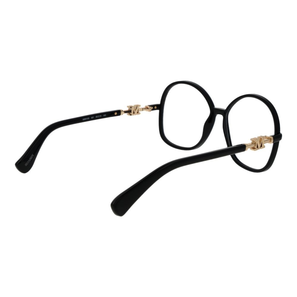 Max Mara Women’s Optical Glasses – Black Round Frame, 55mm
