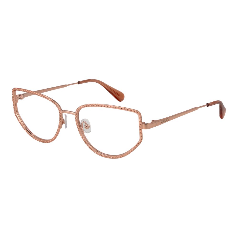 Max & Co Women's Optical Glasses – Rose Gold Cat Eye Frame, 55mm