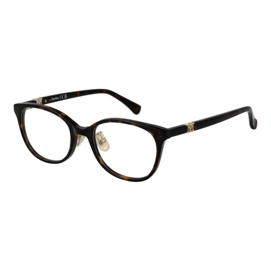 Max Mara Women’s Optical Frames – Brown Round Frame, 49mm