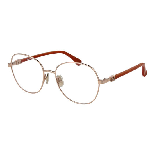 Max Mara Gold Women's Optical Frames – Round Full-Rim Design