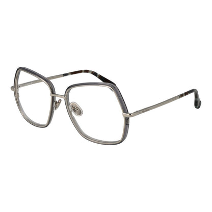 Max Mara Women’s Optical Glasses – Silver Square Frame, 55mm