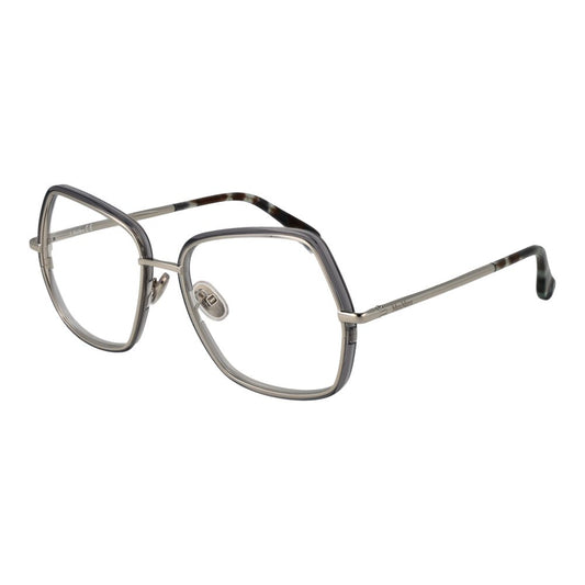 Max Mara Women’s Optical Glasses – Silver Square Frame, 55mm