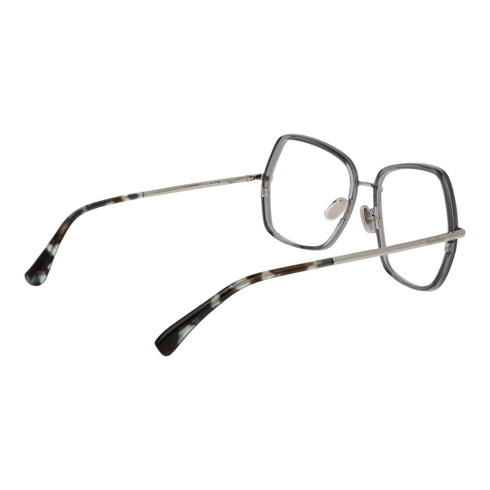 Max Mara Women’s Optical Glasses – Silver Square Frame, 55mm