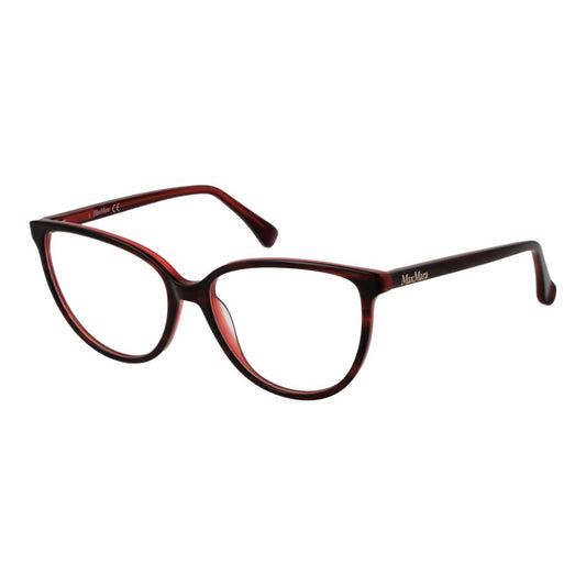 Max Mara Women’s Optical Glasses – Burgundy Cat Eye Frame, 54mm
