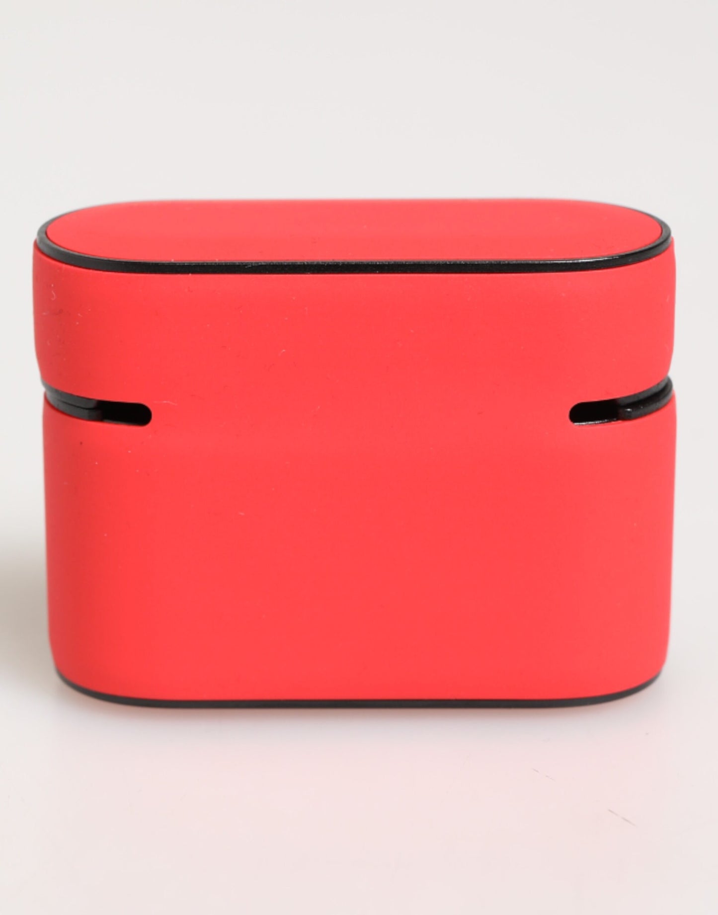 Dolce & Gabbana Red PVC DG Logo Embossed AirPods Case