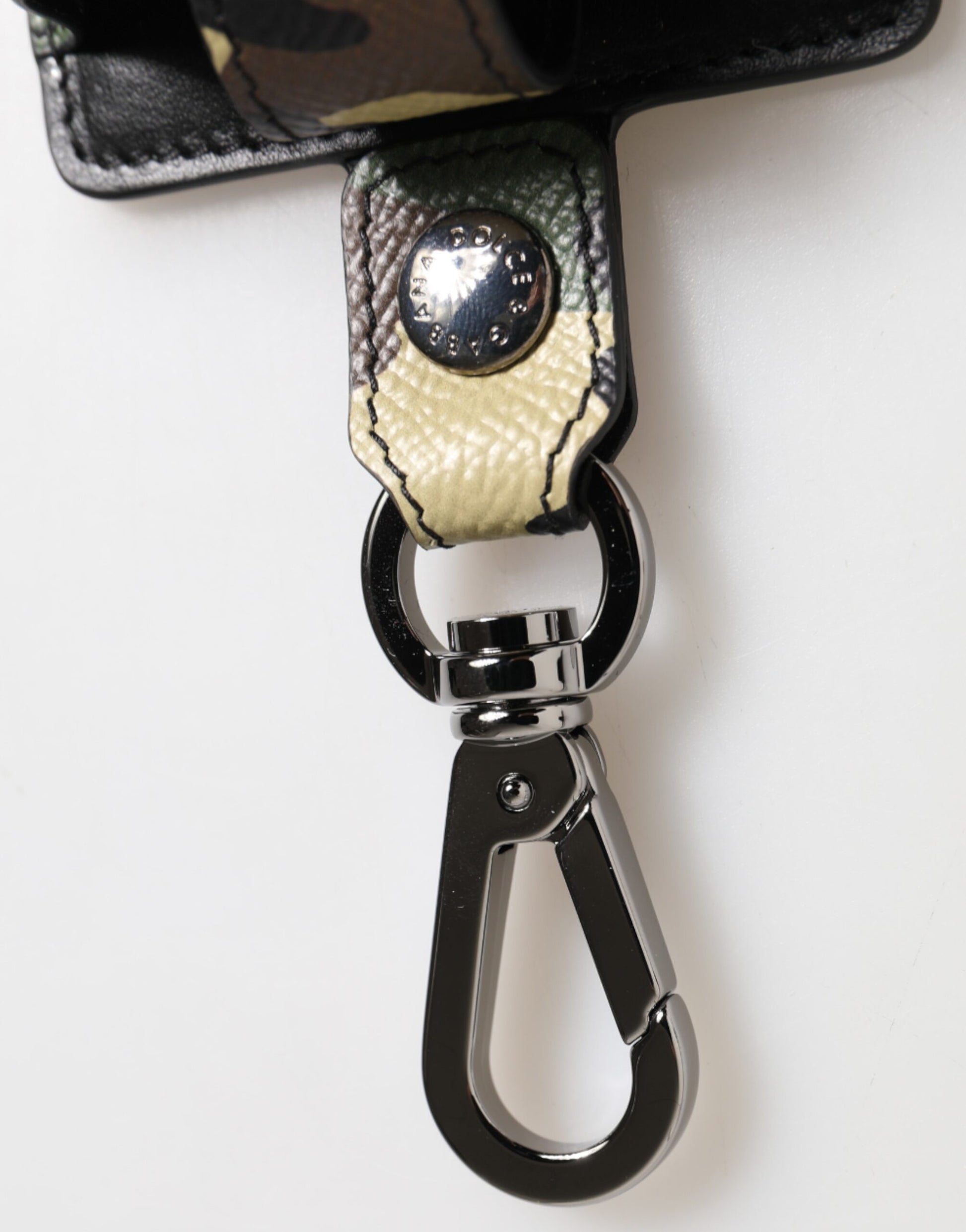 Dolce & Gabbana Multicolor Camouflage Leather Airpods Case