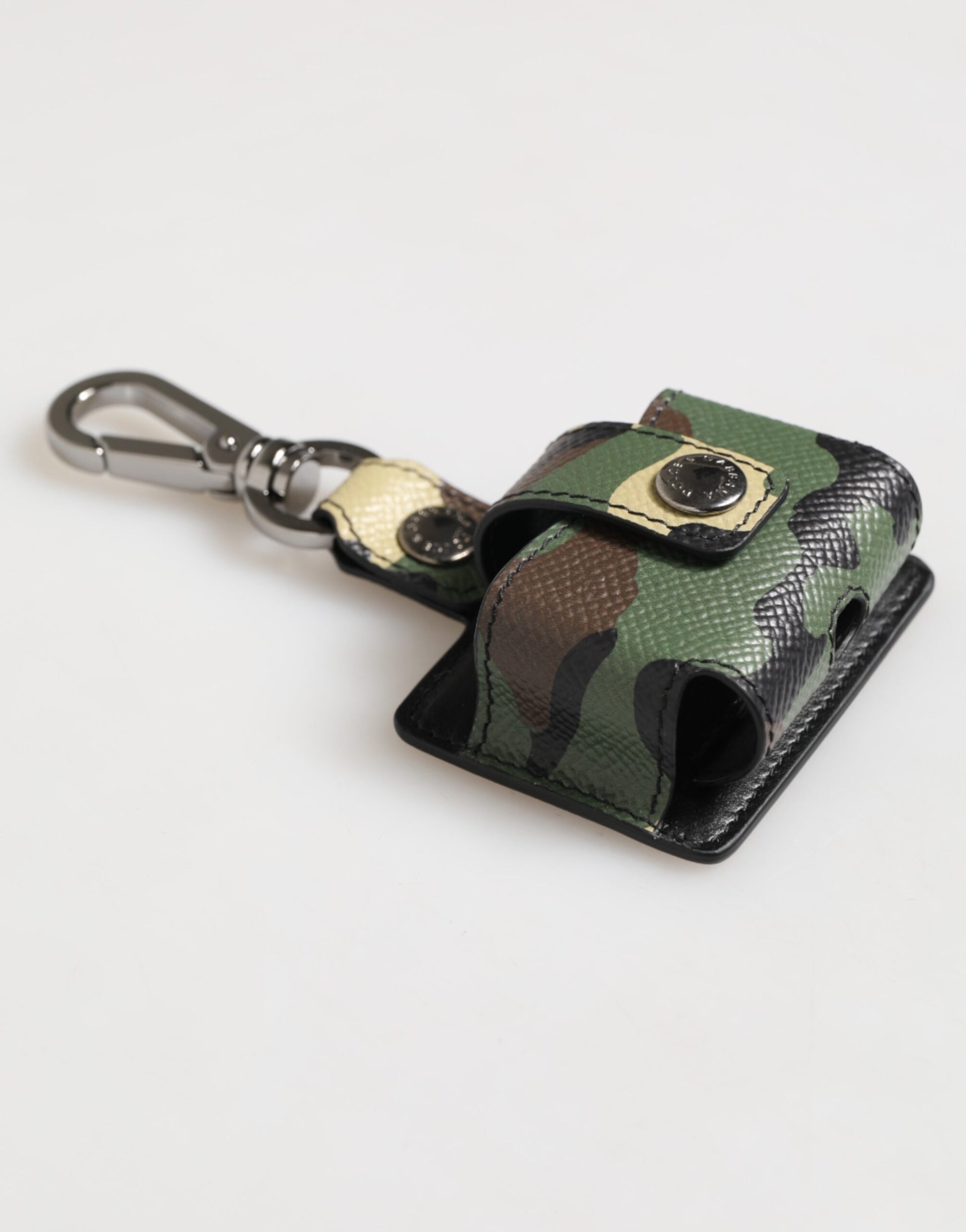 Dolce & Gabbana Multicolor Camouflage Leather Airpods Case