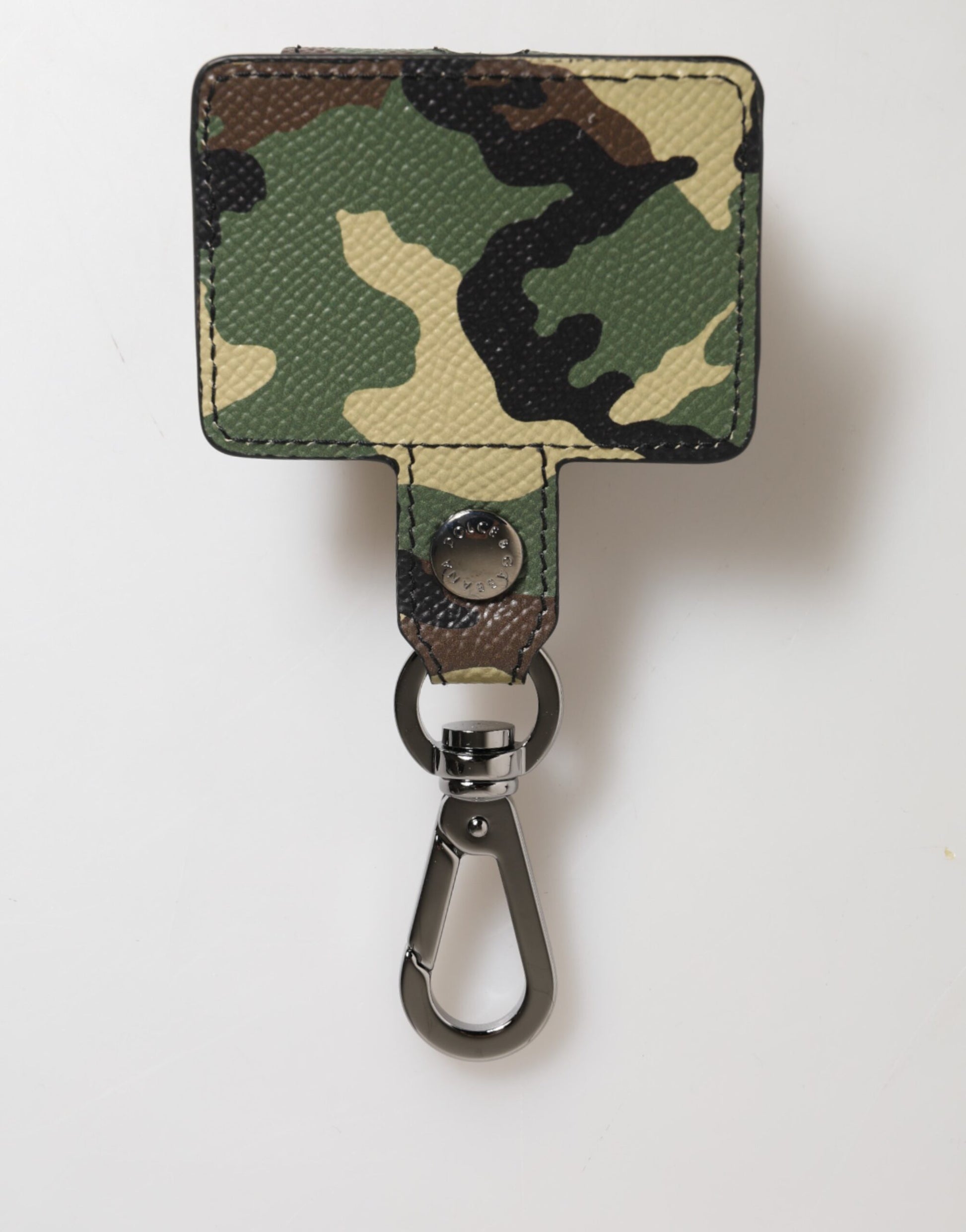 Dolce & Gabbana Multicolor Camouflage Leather Airpods Case