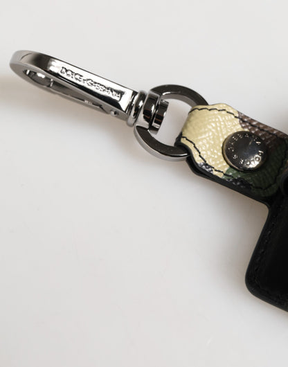 Dolce & Gabbana Multicolor Camouflage Leather Airpods Case