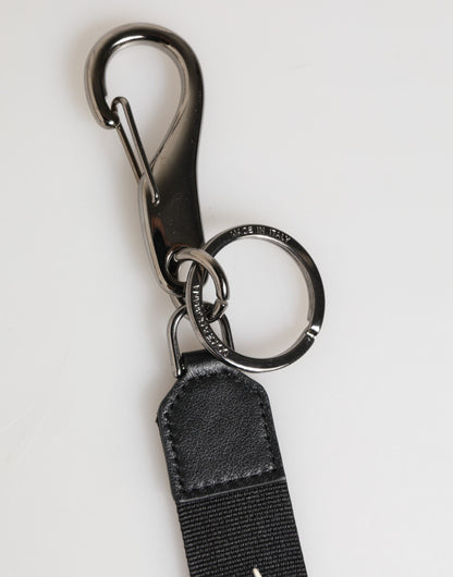 Dolce & Gabbana Black White DG Logo Keychain